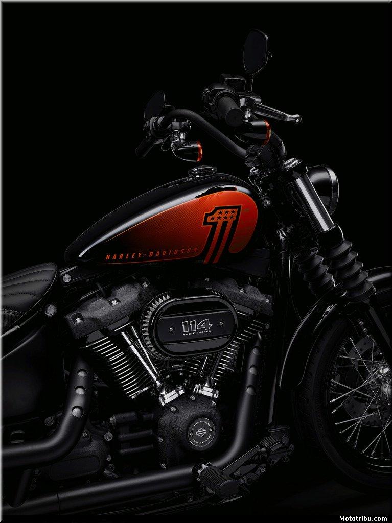 Harley-Davidson - Pare-chaleur d'échappement collecteurs - Softail Fat Bob  et Sportglide à partir de 2018 - Noir