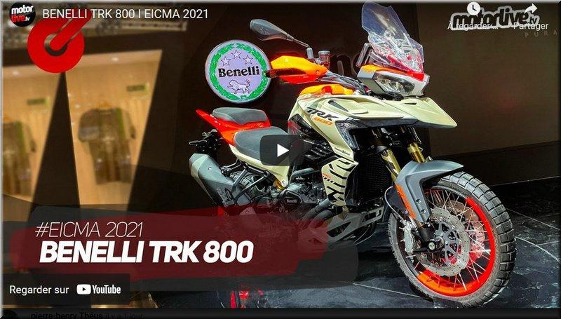 BENELLI - TRK 800 2022, Salon de Milan, la présentation vidéo Motorlive ...