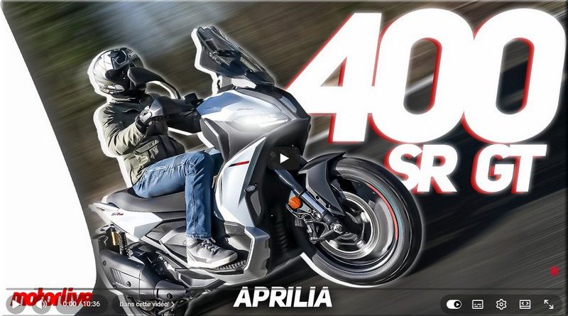 APRILIA - 400 SR GT 2026, l’essai vidéo Motorlive