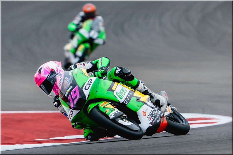 Scott Ogden during the Moto3 race at the Circuit of the Americas