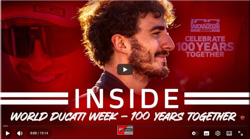 DUCATI - l’Inside vidéo de la World Ducati Week 2026 et des 100 ans de la marque