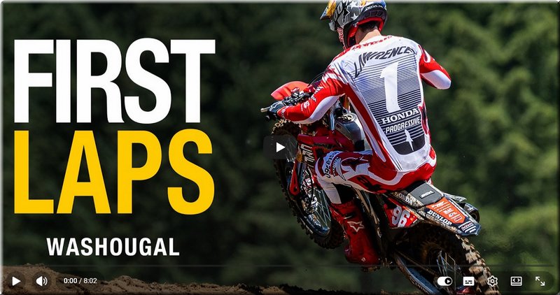 MOTOCROSS US - Washougal, la vidéo des premiers tours de roues des pilotes et la présentation