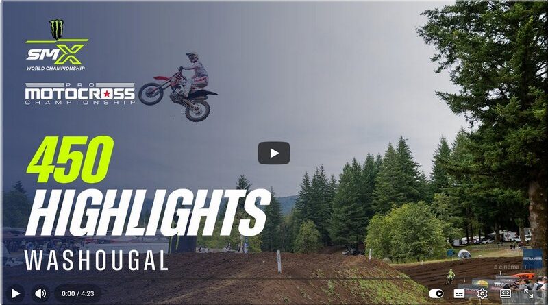 MOTOCROSS US - Washougal, les résumés vidéo 450 et 250