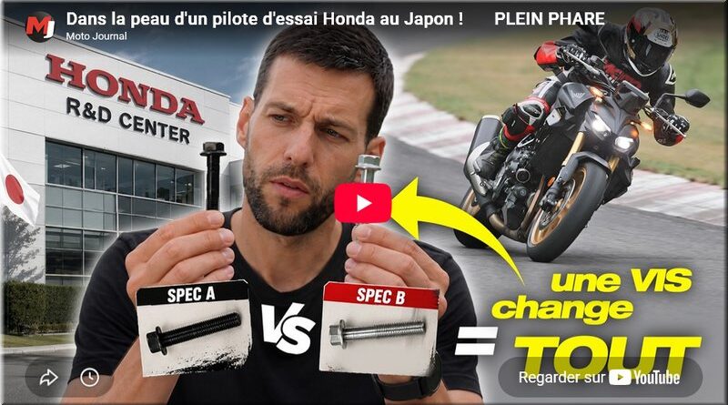 APPRENTISSAGE - dans la peau d'un pilote d'essai Honda au Japon, une vidéo Moto Journal
