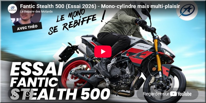 FANTIC - Stealth 500 2026, l’essai vidéo du Repaire des Motards