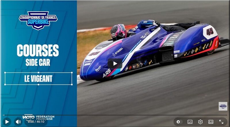 SIDECAR FSBK - Le Vigeant, les vidéos intégrales des courses 1 et 2