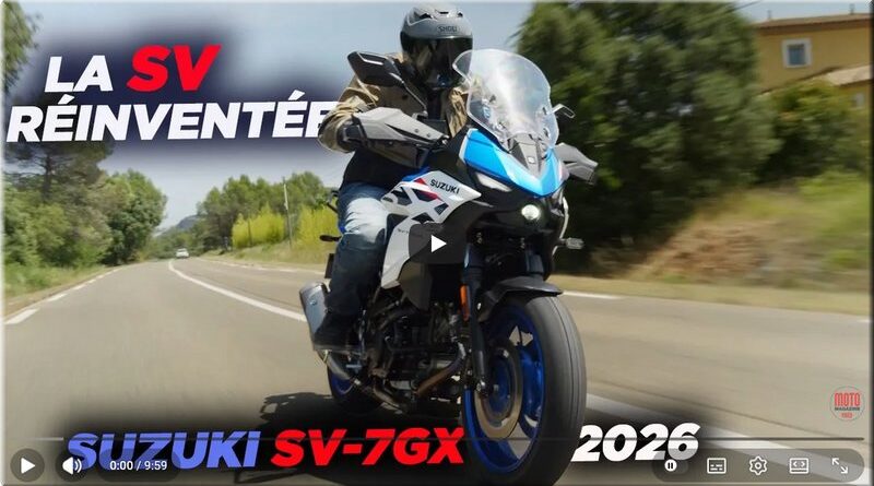 SUZUKI - SV 7GX 2026, les essais vidéo, le Repaire des Motards, Trail Adventure, Moto Magazine