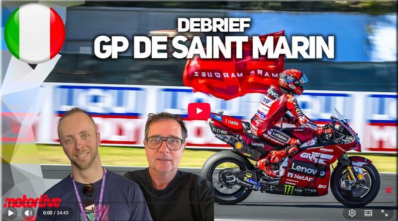 MotoGP - Saint Marin, Misano, le debrief vidéo Motorlive