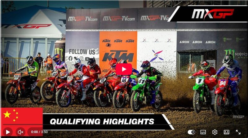 MOTOCROSS - Chine, Shanghai, le résumé vidéo des qualifications MXGP et MX2 et les résultats