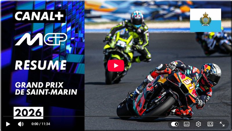 canal plus resume grand prix motogp misano