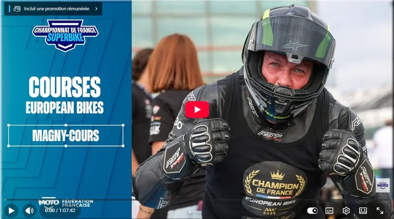 FSBK - Magny Cours, European Bikes, les vidéos intégrales des courses 1 et 2