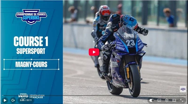 FSBK - Magny Cours, Supersport, les vidéos intégrales des courses 1 et 2
