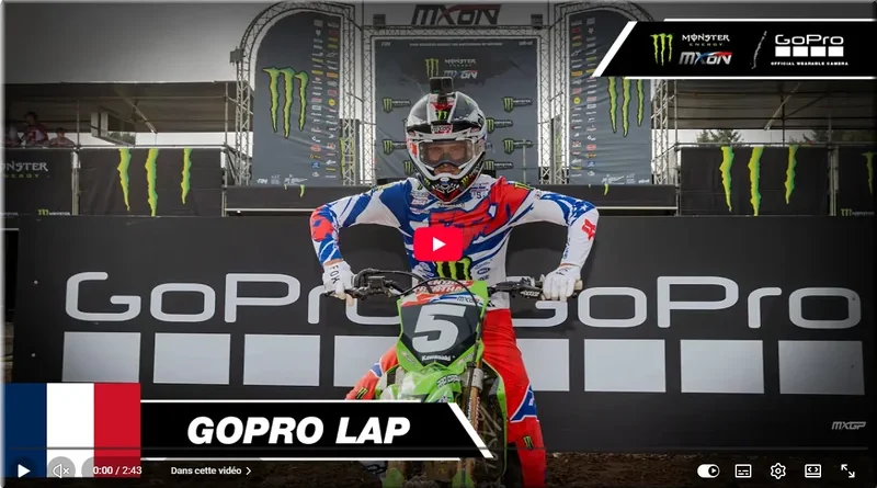 MOTOCROSS des NATIONS - France, Ernée 2026, le tour de piste en GoPro avec Levi Kitchen