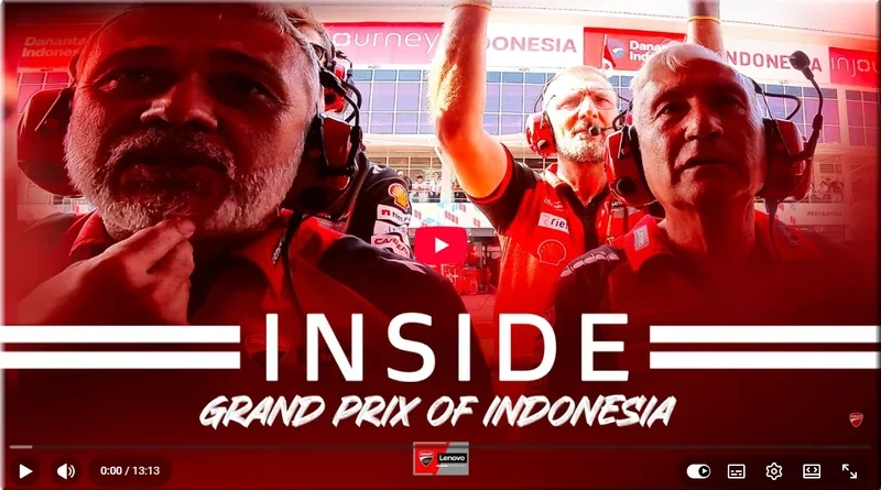MotoGP - Indonésie, Mandalika, l’inside vidéo du team Ducati Lenovo