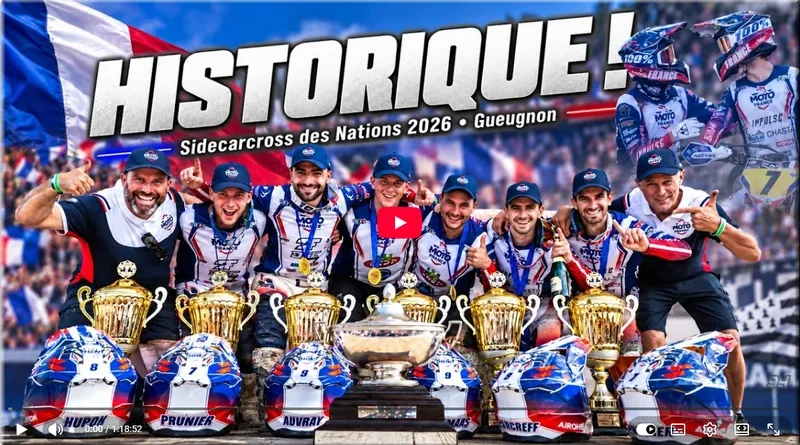 SIDECAR CROSS des Nations - France, Dardon Gueugnon, le film de la victoire de l’Équipe de France