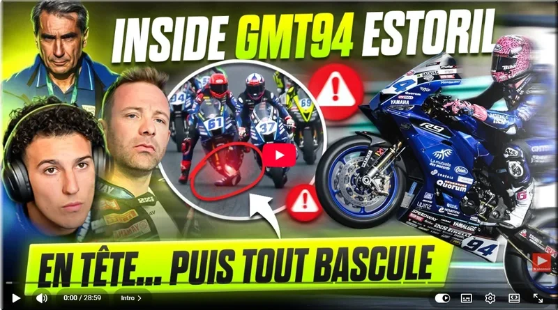 WSBK - Portugal, Estoril, Supersport, l’inside vidéo du GMT94, en tête... puis tout bascule