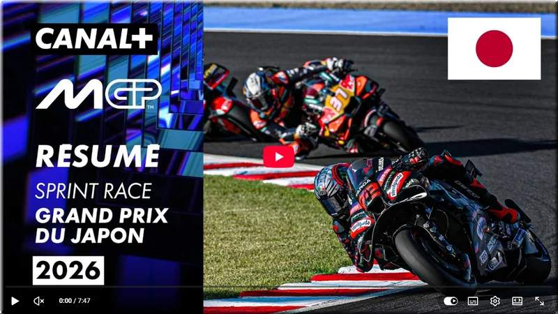 course sprint resume canal plus motogp 2026 japon motegi